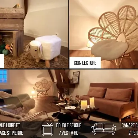 Grand Place Saint-pierre, Proche Chateau De Et Bord De Loire