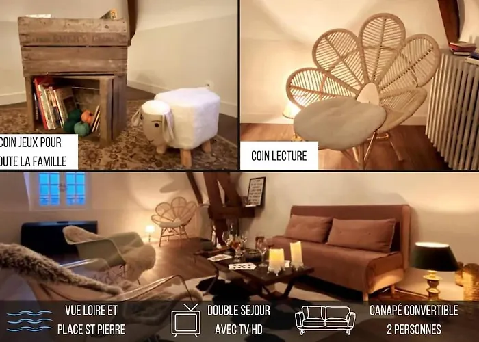 Grand Place Saint-pierre, Proche Chateau De Et Bord De Loire